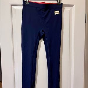 Tracksmith Turnover Tights, Women’s size Large (Navy Blue)